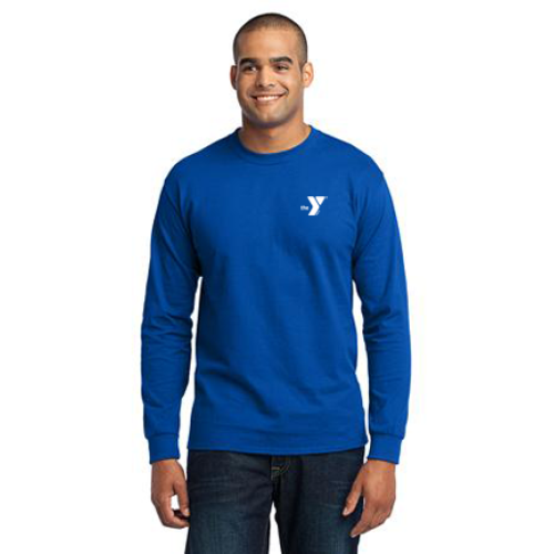 Adult 5.5oz 50/50 Long Sleeve Cotton Tee  