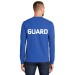 Adult Long Sleeve GUARD Tee Shirt - 100% Cotton 5.4  oz 