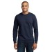 Adult 5.5oz Long Sleeve 100% Cotton Tee  - Vertical Staff Screen Print