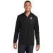 Mens Pinpoint Mesh 1/2-Zip - Embroidered