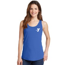 Ladies 100% Cotton Scalloped Hem Tank Top - Screen Print