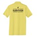 Adult 5.5-Ounce Jersey Knit Polo - Front/Back LC Y Logo - I Am Strong Survivor Back