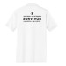 Adult 5.5-Ounce Jersey Knit Polo - Front/Back LC Y Logo - I Am Strong Survivor Back