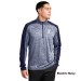 Mens PosiCharge® Electric Heather Colorblock 1/4-Zip Pullover - Embroidered Left Chest