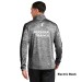 Mens PosiCharge® Electric Heather Colorblock 1/4-Zip Pullover - Embroidered Left Chest