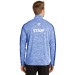 Mens PosiCharge® Electric Heather Colorblock 1/4-Zip Pullover - Embroidered Left Chest