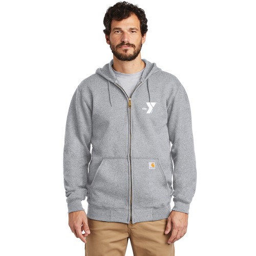 Adult Carhartt ® Midweight Hooded Zip-Front Sweatshirt - Screen Printed  