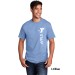 Adult 5.4oz 100% Cotton Tee  - Vertical Staff Logo