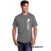Adult 5.4oz 100% Cotton Tee  - Vertical Staff Logo
