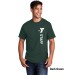 Adult 5.4oz 100% Cotton Tee  - Vertical Staff Logo