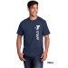 Adult 5.4oz 100% Cotton Tee  - Vertical Staff Logo