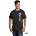 Adult 5.4oz 100% Cotton Tee  - Vertical Staff Logo
