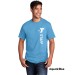 Adult 5.4oz 100% Cotton Tee  - Vertical Staff Logo