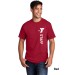 Adult 5.4oz 100% Cotton Tee  - Vertical Staff Logo