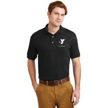 Adult DryBlend™ 5.6-Ounce Jersey Knit Sport Shirt - Screen Printed (Left Chest Y HUNGER PREVENTION w/ HUNGER PREVENTION Back)