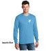 Adult 5.5oz Long Sleeve 100% Cotton Tee  - Screen Print