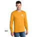 Adult 5.5oz Long Sleeve 100% Cotton Tee  - Screen Print