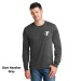 Adult 5.5oz Long Sleeve 100% Cotton Tee  - Screen Print
