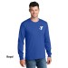 Adult 5.5oz Long Sleeve 100% Cotton Tee  - Screen Print