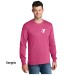 Adult 5.5oz Long Sleeve 100% Cotton Tee  - Screen Print