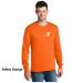 Adult 5.5oz Long Sleeve 100% Cotton Tee  - Screen Print