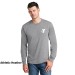 Adult 5.5oz Long Sleeve 100% Cotton Tee  - Screen Print
