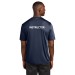 Mens "Out of Water" Swim Instructor Performance Tee 3.8oz Interlock Fabric - YMCA Logo with Back Print