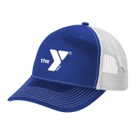 Snap Back Five Panel Trucker Cap with Screen Printed YMCA logo