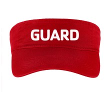 Cotton Visor with Screen Printed GUARD Letters