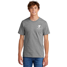 Adult 5.4oz 100% Cotton Tee - Left Chest Y Logo w/ Before & After Care Staff logo
