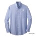 Mens Tall Size Crosshatch Easy Care Shirt - Embroidered Y Logo
