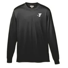 Mens Long Sleeve Wicking Tee - Screen Print
