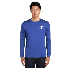 Mens Long Sleeve Wicking Tee - Screen Print