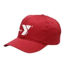Six Panel Fine Twill Cap with Embroidered YMCA logo  (12 Pc Miinmum order)