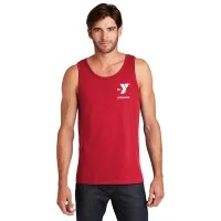 Mens Guard Tank Top - Left Chest Y Lifeguard w/ LIFEGUARD Back