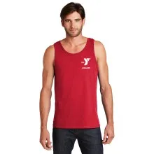 Mens Guard Tank Top - Left Chest Y Lifeguard w/ LIFEGUARD Back