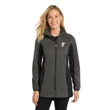 Women's Active Hooded Soft Shell Jacket - Screen Print